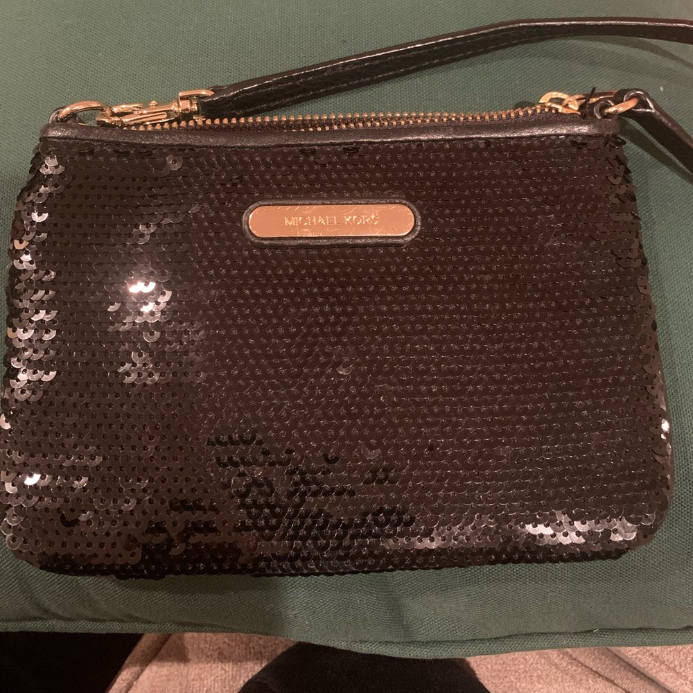 Sequin Michael Kors Small wristlet